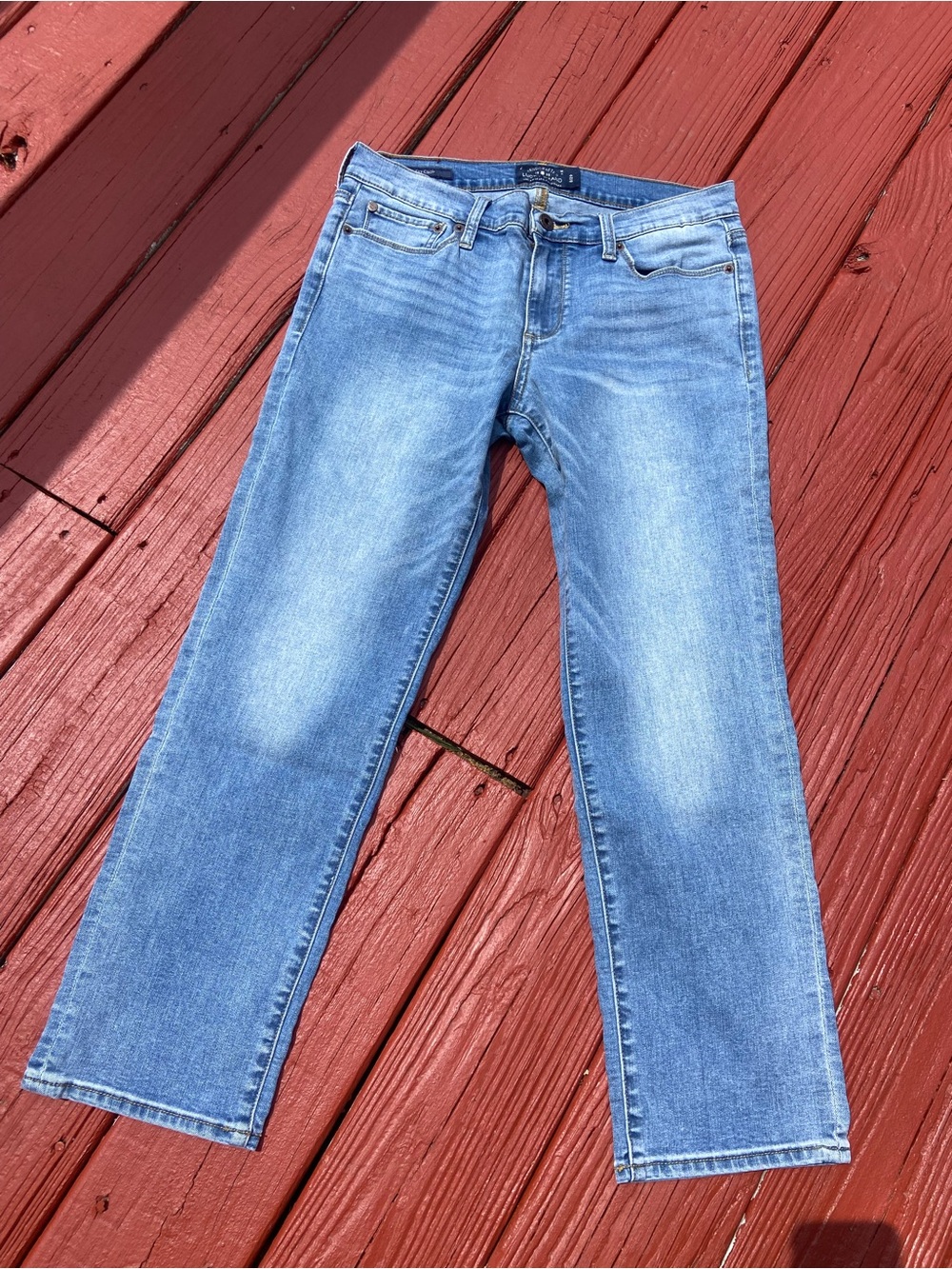 Lucky Brand Sweet Crop Jeans Women’s 6/28 Light Wash Straight Leg Denim